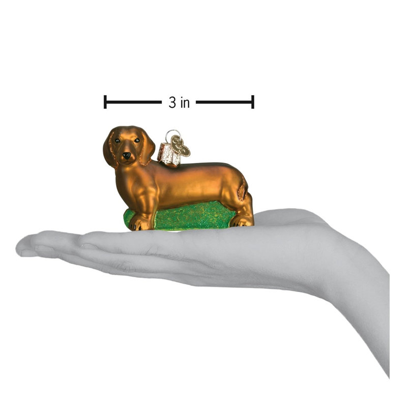 Ornement figurine suspendu teckel