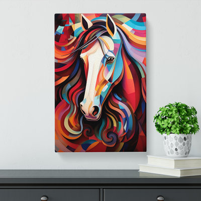 Shire Horse Futurism - Wrapped Canvas