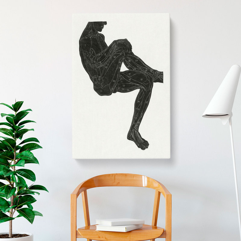 CAN5301CAN Anatomical Study Of A Man Vol.15 by Reijer Stolk - Wrapped Canvas Painting, 35cm H x 35cm W x 3cm D