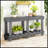 Vintage Solid Fir Wood Entryway Table With Natural Grain, Reinforced Legs, And Metal Rivet Decor For Hallways And Living Rooms-1202034538