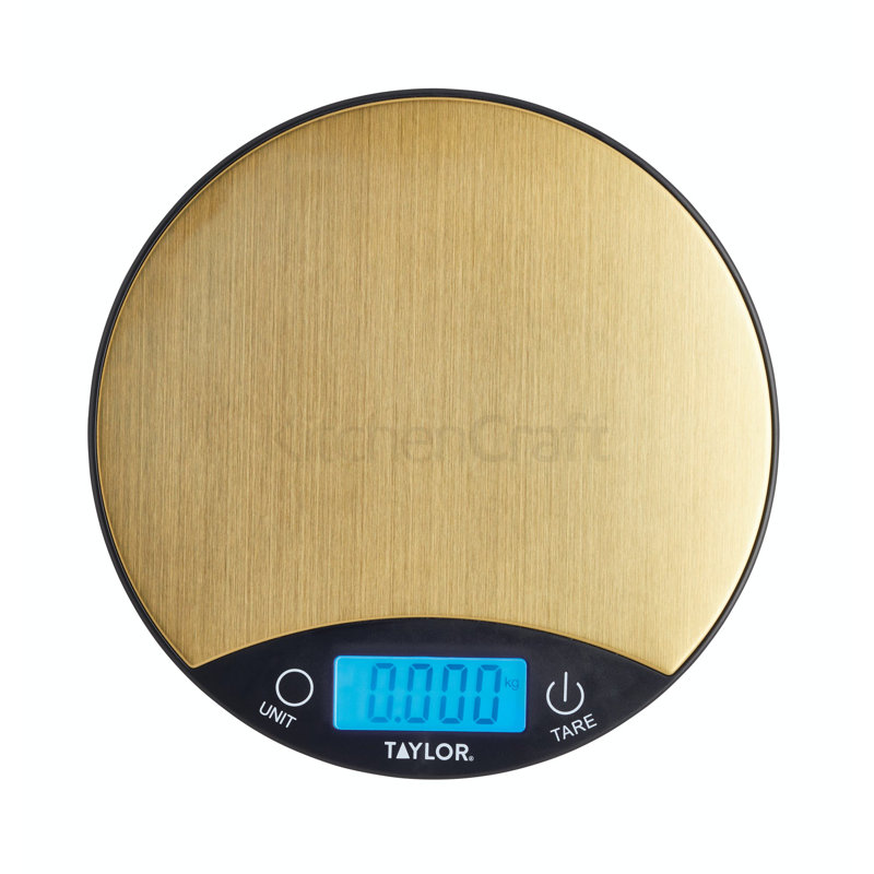 Taylor Pro Digital Scale, Brass/Black