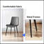 Chaises de salle à manger 4 pièces, chaises de cuisine et de salle à manger modernes, siège rembourré en similicuir et pieds robustes en métal-883205698