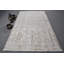 Tapis turc rétro tissé à la main à motif floral subtil dans des tons de crème beige / vert