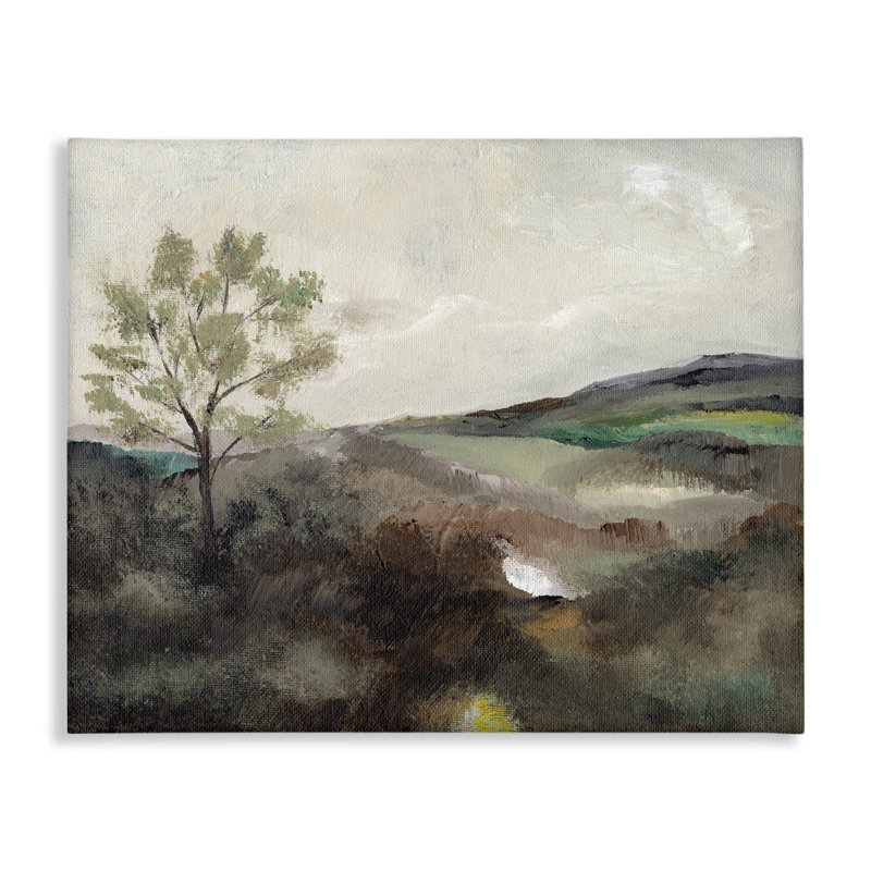  «Beige Toned Landscape», art mural par Nikita Jariwala, H 24 po x l 30 po