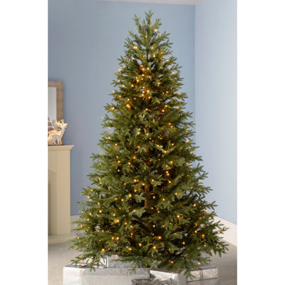 Lighted Artificial Spruce Christmas Tree