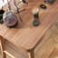 Bureau brun en bois massif en forme de L-108295807-108295809