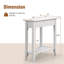Table de bout avec rangement Sadena