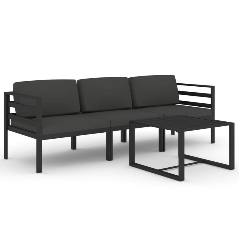 4 Piece Lounge Set with Cushions