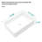 19.63"X13.69" White Ceramic Rectangular Vessel Bathroom Sink