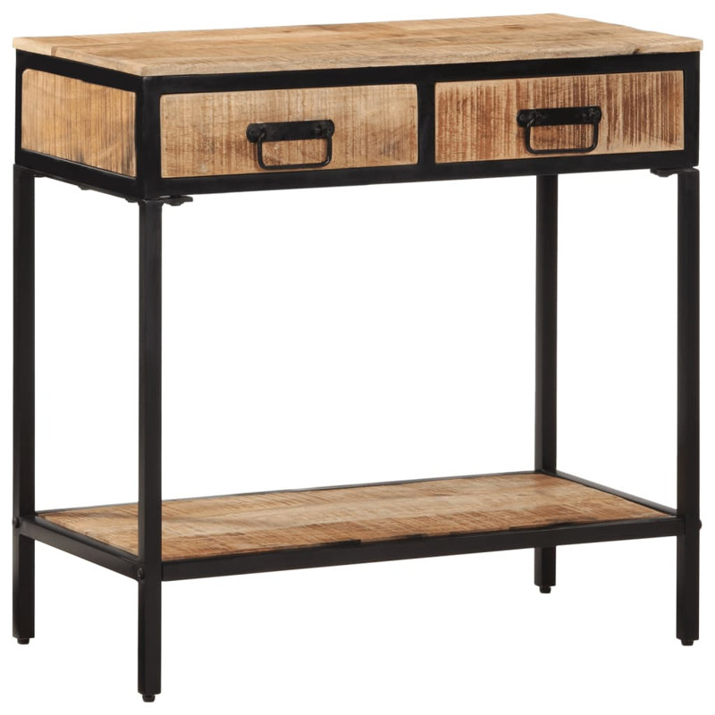 70cm Solid Wood Top Console Table