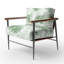 Chaise d'appoint Floral - fauteuil à accoudoirs vert Soft Palms-468016423