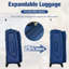 Ensemble de valise extensible Softside L bag 3 pièces avec sac de voyage