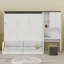 Lit escamotable peu encombrant avec canapé, bureau et armoire de rangement, conception pliable tout-en-un