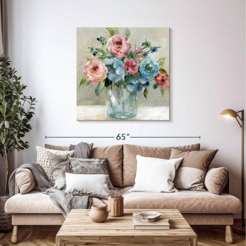 Harnek Blissful Blossoms, 39" H x 39" W