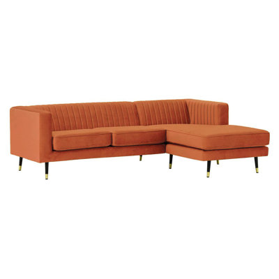 Monaville 4 Seater Velvet Sofa & Chaise