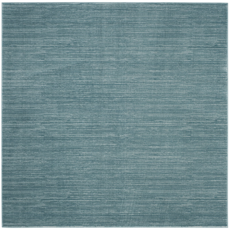 Mcevoy Aqua Area Rug, Square 6'7"
