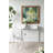 40x14x31" Rustic Iron Arched Fence Console Table, Accent Table