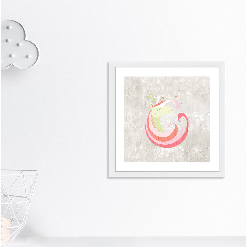 Décoration murale 1 enfant dreaming, H 22,5 po x l 22,5 po x P 0,63 po, Cadre blanc
