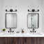 Éclairage pour salle de bain noir mat 3 lumières avec abat-jour en verre transparent 24,5 po Alifonso-1614220998
