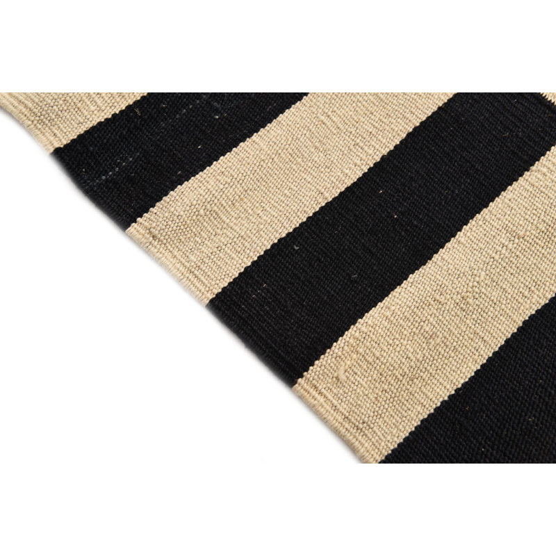 Tapis noir et blanc Ousley
