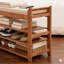 Arbre d'entrée avec banc et rangement pour chaussures, ensemble de portemanteaux avec coussin de siège et 6 crochets pour le vestibule, le couloir, le salon et la chambre à coucher