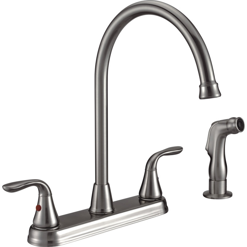 CMI Majestic Kitchen Faucet with Side Spray, Brushed Nickel