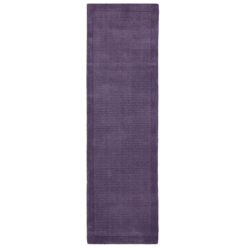 Purple Simple And Stylish Wool Handmade Modern Plain Rug For Living Room And Bedroom, Rectangle 80 x 150cm