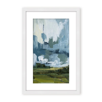 Etheric Horizon: Abstract Hills Under Cloudy Skies