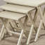Dawn Solid Wood Cross Legs End Table