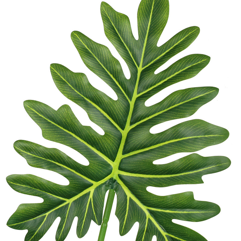 Tige de feuille de Philodendron artificiel Selloum
