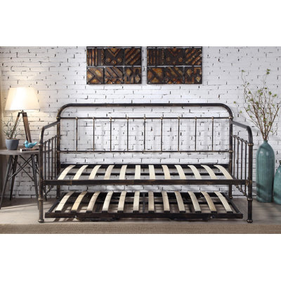 Ivan Steel Daybed with Trundle Bed