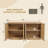 Designer Modern Minimalist Style 55'' Fluted Panel Sideboard-2102140198