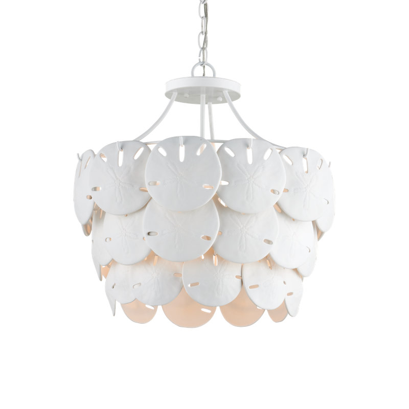 Tulum 3 - Light Wrought Iron Chandelier by Marjorie Skouras