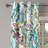 Dakota Fields Jungle Boho Grommet Curtain Aquarelle Forest Scene Eggshell Seafoam Indigo-128682159