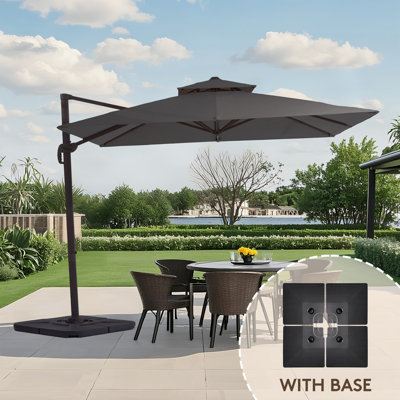 Pulk 120'' x 120'' Square Cantilever Umbrella