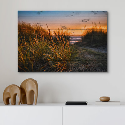«Coastal Beach» IDÉE4WALL, art mural sur toile, scène romantique de la mer, reproduction d'art encadrée
