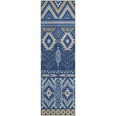 Premium Machine Washable Crestover AMF1851 Aztec Rug