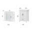 Ensemble de meuble-lavabo double 24 "avec miroir Edion