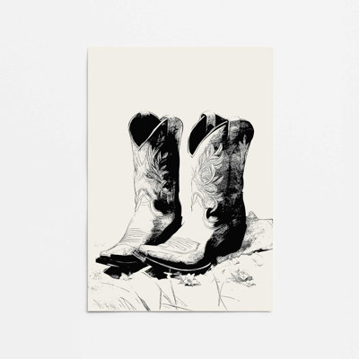Western Western - impression roulée