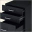 Armoire au fini noir et chrome