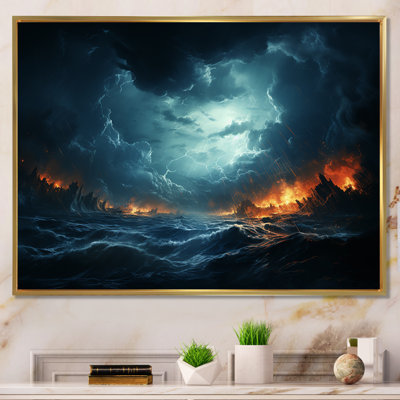 «Ethereal Stormy Skies Horizon I» - art mural tempêtes