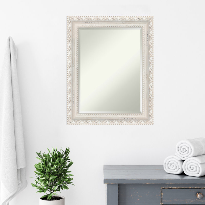 Ander Solid Wood Rectangle Wall Mirror, 29.5" x 23.5"