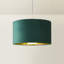 Afzaal Linen Blend Drum Lamp Shade ( Slip-On ) in Green-570475327