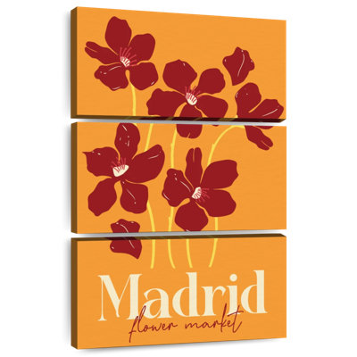 Affiche du marché aux fleurs Harnek Madrid
