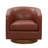 Bheema 28.5" W Top Grain Leather Swivel Barrel Chair-948487098