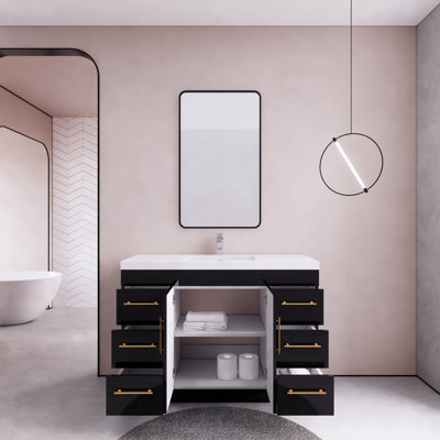 Ensemble de meuble-lavabo simple 48 po Maplesville