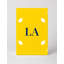 LA Soccer City couleurs monogramme de diamant de luxe - blanc or bleu marine - art mural sur toile-340968641