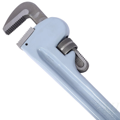 36 inch Pipe Wrench Aluminum Straight Pipe Wrench Heavy Duty 36-Inch Plumbers Wrench,Easy to Carry, Hangable Design, for Water Pipes, Automotive Repairs