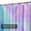 Rideau de douche bleu sarcelle avec 12 crochets-471934668