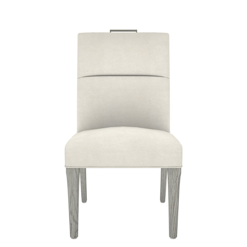 Brattle Road By Thom Filicia 20'' H Upholstered Side Chair, Dove Gray, Nadia Parchment